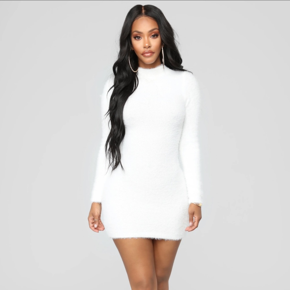NWT Fashion Nova Beverly Hills Babe dress in White size M
